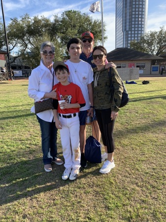 Day at ball field my son the coach grandsons  