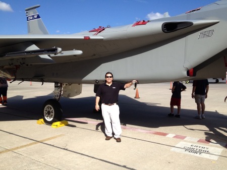 Me next to an F-15E Eagle.