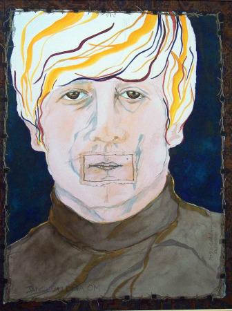 "Jai Guru Deva Om" portrait John Lennon