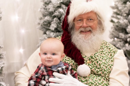 1st picture with Santa