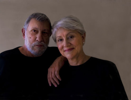 Self portrait of André and his sister Leonore