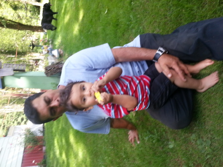 My hubby and Grandson "2013"