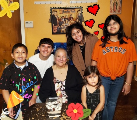 My Birthday with my 5 grandchildren 😊❤🎂