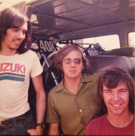 Brian Close, Rick Bray & I -  Late August 1973