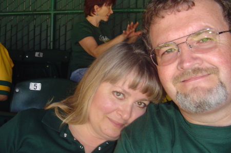 David & Evie at A's Game