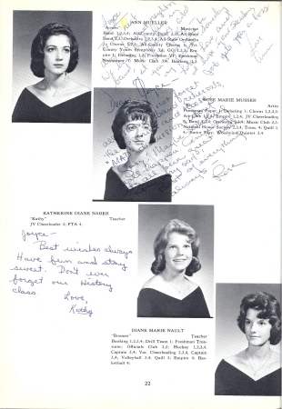 Joyce Bellotti   Ohrvall's album, Class of '63