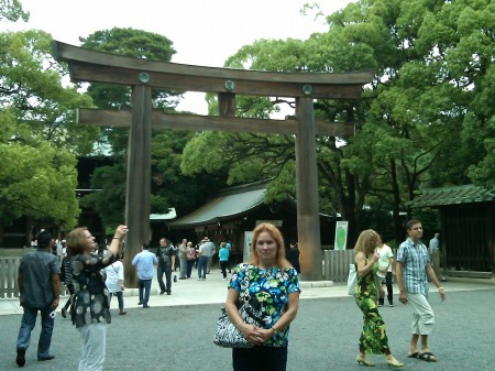 Tori Gate,  Imperial Gardens, Tokyo Japan