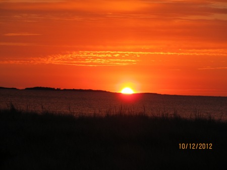 Sunrise over Atlantic in Mine