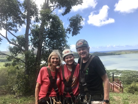 Ziplining in Kauai 