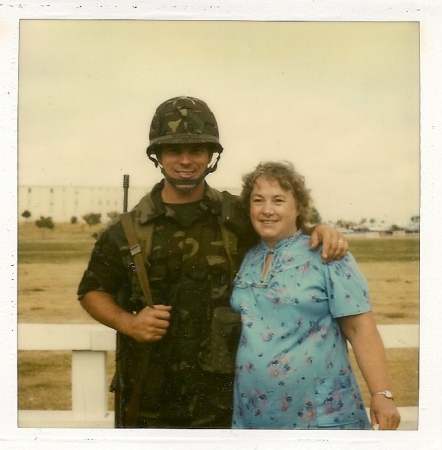 Mom and yours truly at Ft. Hood, TX