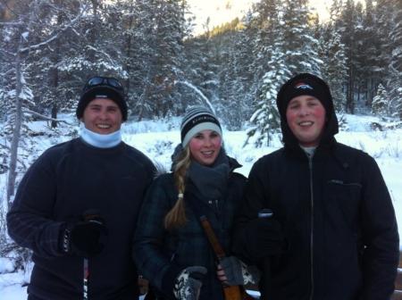 Chris, Hayley and Max Lepa in Canmore - 2013