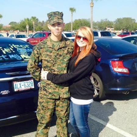 MY DAUGHTER SHANNON RAE AND HER MARINE