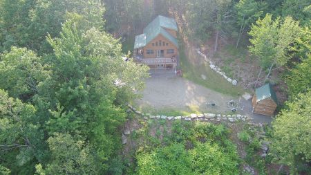 Drone photo of our cabin "The View"