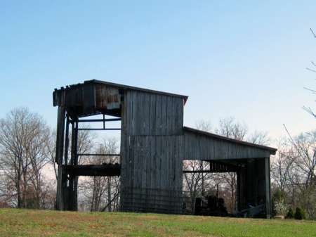 Back of the 1920 Tobacco Barn