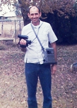 Len w/ "hi tech" video gear 1985