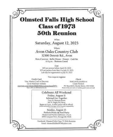 Olmsted Falls High School - Find Alumni, Yearbooks and Reunion Plans