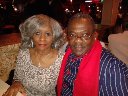 Mike L. Green's album, Mike Pope and HS Div. Teacher Ms. Ward 91 yrs