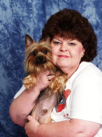 My Bride of 25 years and our Yorkie Son Snicke