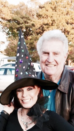 Me as the witch, George as himself!