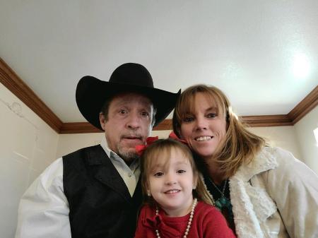 Son, wife & granddaughter 