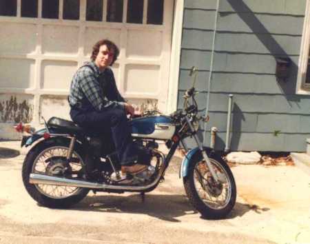1980 with my 1972 Triumph