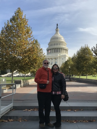 Rosy and I in front of the Capitol
