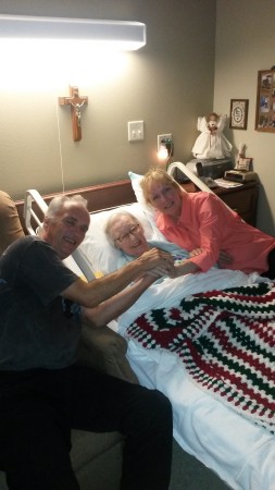 My brother Mike Mooers, mom and me.