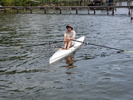  Rowing my skull in the Indian River