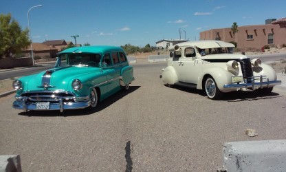 1937 Studebaker and 1954 pontiac wagon