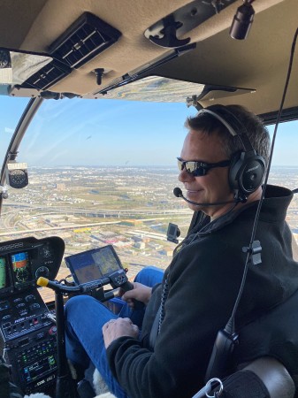 Flying my own helicopter around Houston