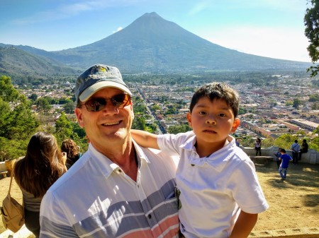 My husb. David and Ian in Antigua, Guatemala