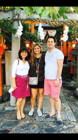 Visiting Kyoto with son and Robin, 2017