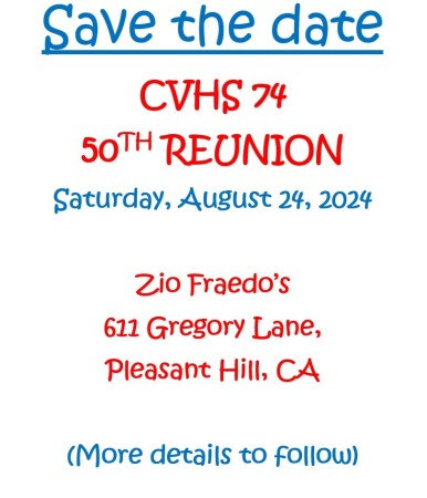 50 th Clayton Valley High School Reunion