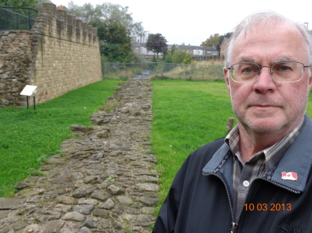 Hadrian's Wall remains near Newcastle,Uk 2013
