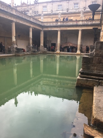 Roman bath houses in Bath UK 2018