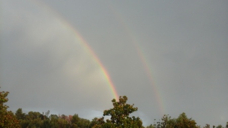 The Lord left us a double rainbow