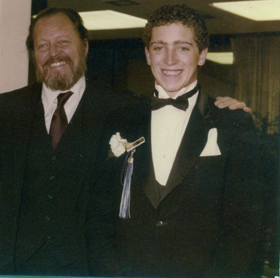 My Dad and I on graduation day.  