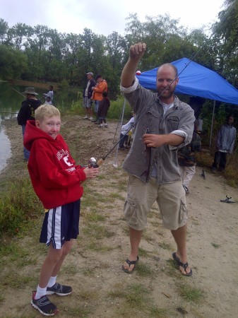 Joshua with Mr. Patrick