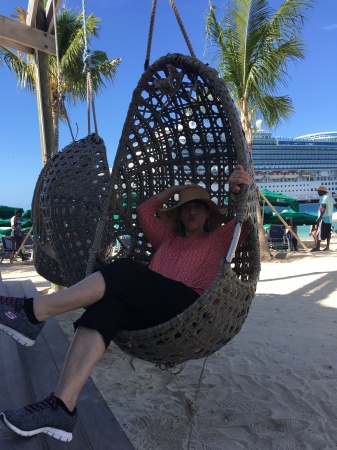 On white beach at Dominican Republic