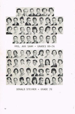 Jeff Smith's album, School 71 1961-62 class pictures