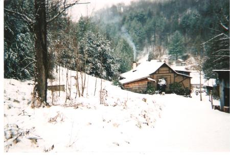 the cabin in the blue ridge mountians of NC