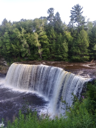 Falls near Paradise , upper Michigan Peninsula