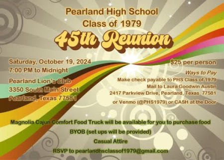 Pearland High School Reunion