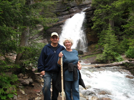 Husband BJ and I at Glacier National Park