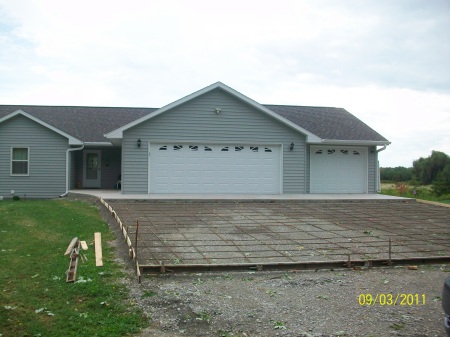 Getting the driveway poured