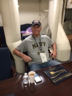 Proud Navy Dad on Ship