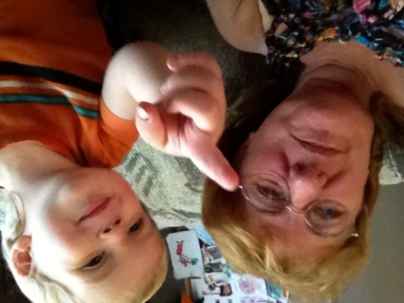 youngest Grandson Evan 2 yrs & Grandma