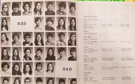 1970/1971 Aberdeen grade 8 class yearbook.