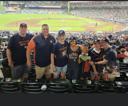 Family night at the Houston Astros game!