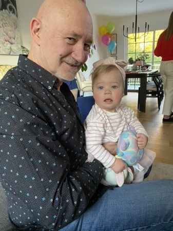 With my granddaughter Olive